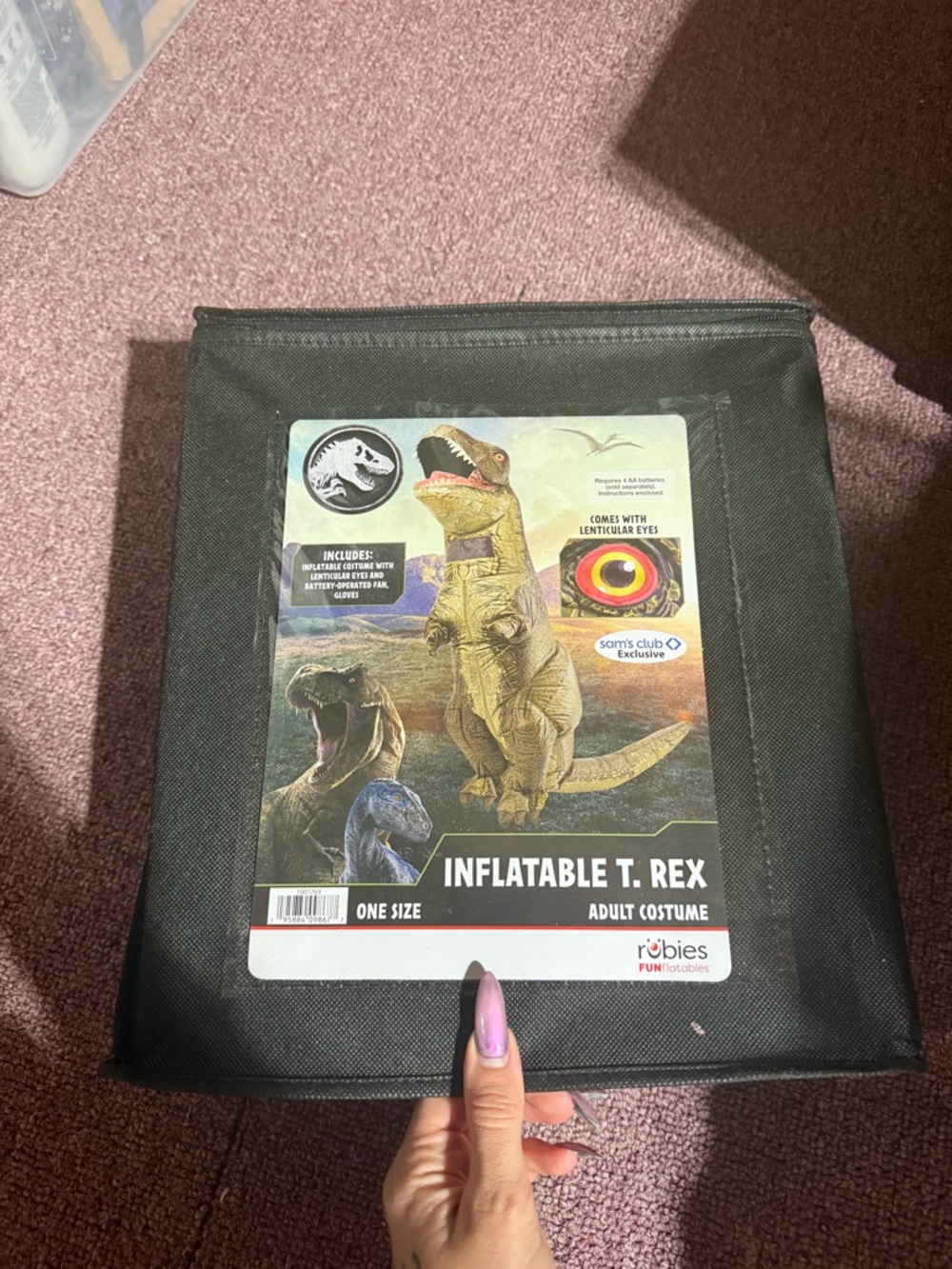 Rubie's Inflatable T. Rex Costume Pack - Gold and Black